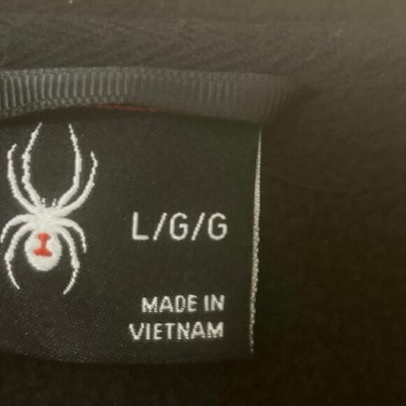 SPYDER Boundless Half Zip Hooded Waffle Knit  Sweater Frontier Blue Size Large - Picture 7 of 13